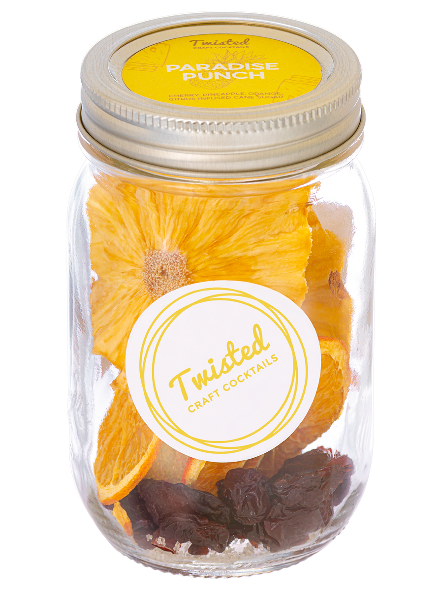 Paradise Punch Cocktail Jar Twisted Craft Cocktails