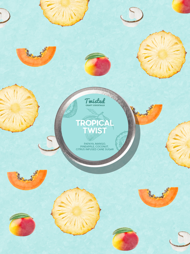 Tropical Twist Cocktail Jar